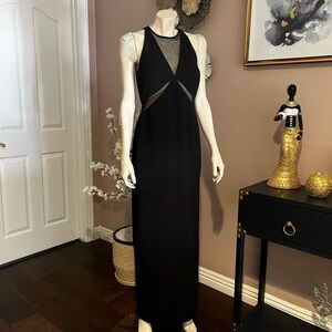 Vince Camuto Elegant Black Backless Dress